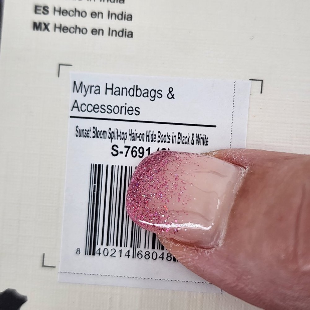 MYRA BAG Sunset Bloom Hair On Shortie Split  Cowboy Boots  6-11 NWT - Picture 9 of 9